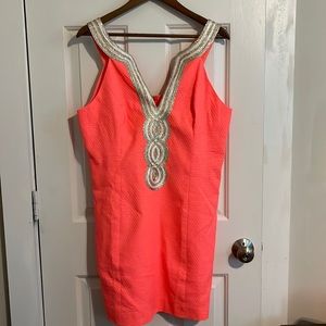 Lilly Pulitzer Valli Shift in Cayenne Coral
